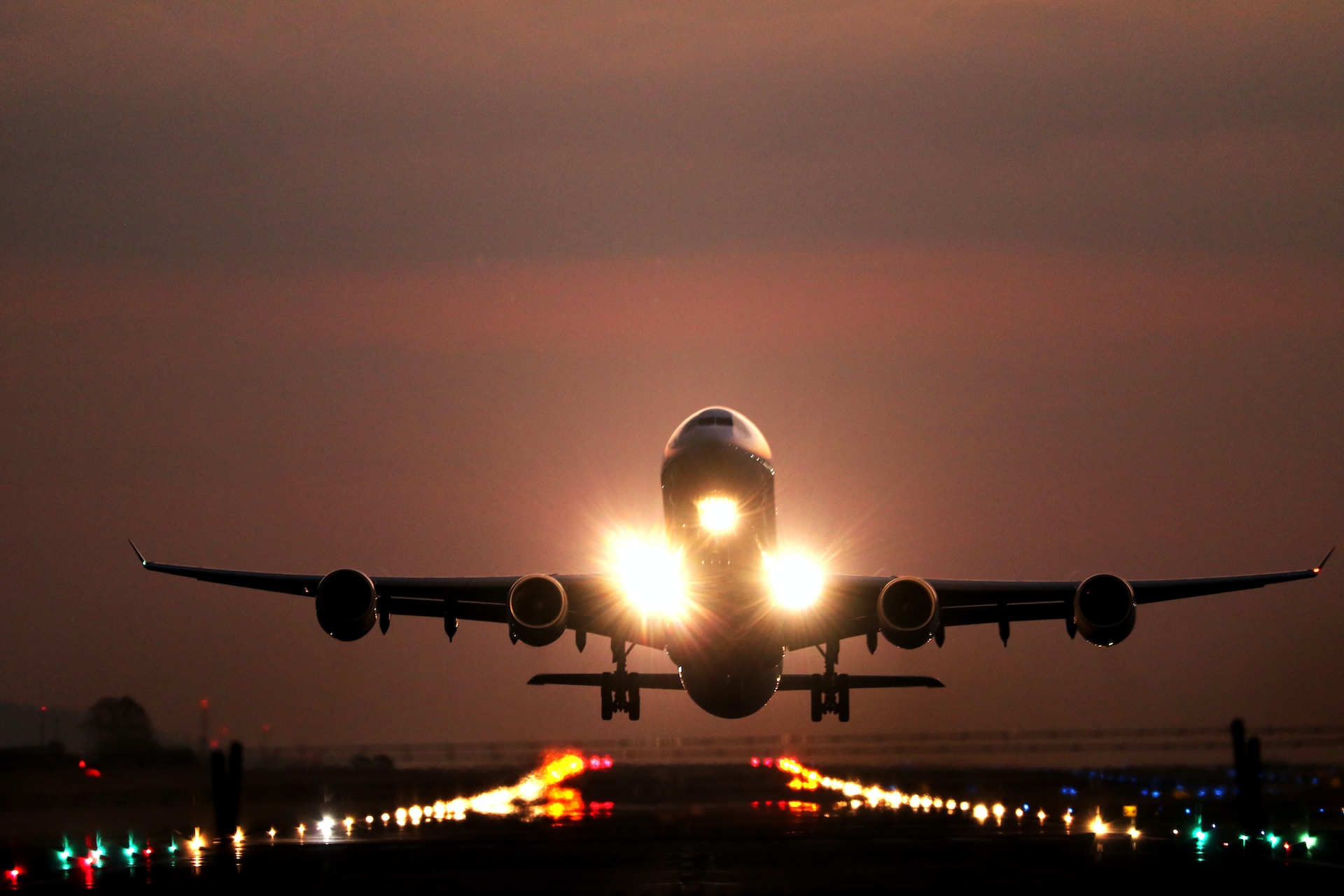 plane taking off current aviation